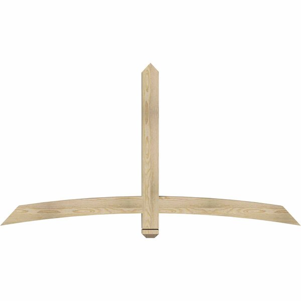 Ekena Millwork Bellingham Rough Sawn Timber Gable Bracket, Douglas Fir, 72"W x 39"H x 4"D x 4"F, 13/12 Pitch GBW072X39X0404BEL00RDF - main